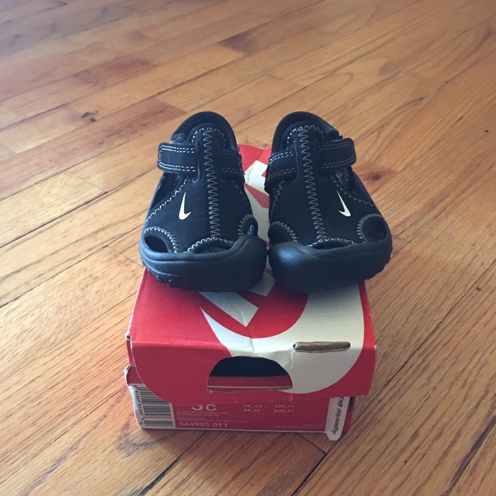 Nike black sandals